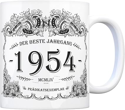 Trendaffe 1954 Der Beste Jahrgang Kaffeebecher Ein Tolles Geschenk Zum Geburtstag Fur Wein Liebhaber Und Alle Die Im Jahr 1954 Geboren Sind Amazon De Garten