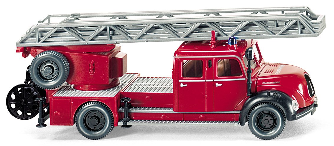 Fire service - Aerial ladder (Magirus DL 25h) - Model Car, Ready-made - Wiking 1:87
