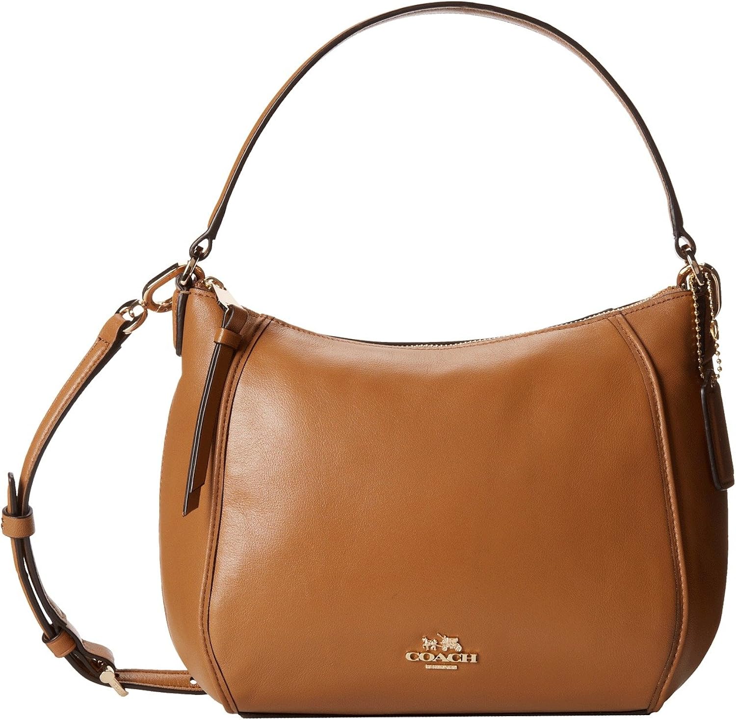 COACH 51900 Madison Leather Top Handle Crossbody Bag in Light Gold