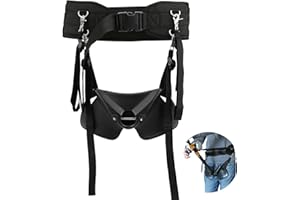 FRDHEE Fishing Belt Rod Holder, Adjustable Fish Fighting Belt Waist Rod Support Holder Stand Up Fish Fighting Rod Holder for Fishing Accessories