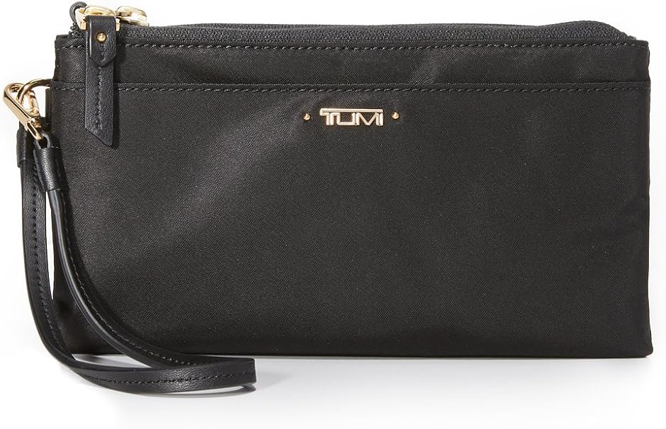 Tumi Voyageur DoubleZip Wristlet, Black (Black) 0481891 Amazon.co