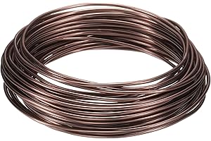 HARFINGTON Bonsai Wire Anodized Aluminum Training Wire 2mm/12 Gauge 33ft Length Bendable Bonsai Tree Wire for Garden, Horticu