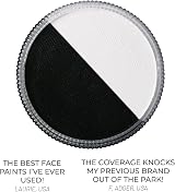 Blue Squid PRO Face Paint Black & White 30g Professional Water Based view 6