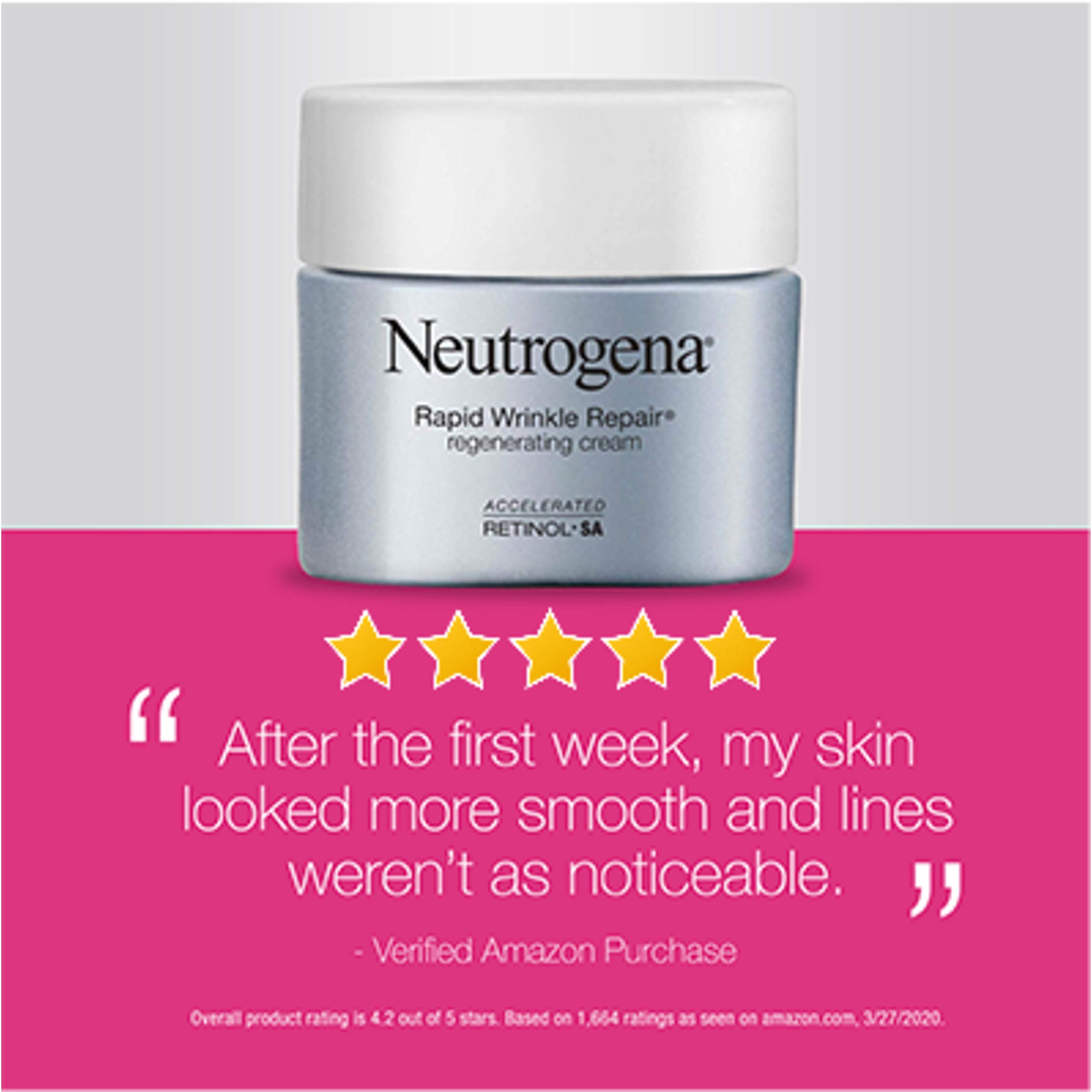 Neutrogena Rapid Wrinkle Repair Retinol AntiWrinkle Regenerating Face