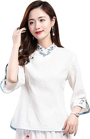 camisa china mujer