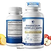 2 Pack Magnesium Complex for Women and Men 4-in-1 Magnesium Glycinate, Citrate, Malate, Taurate - Magnesium Supplement for Relaxation, Sleep & Focus, 60 Days Supply