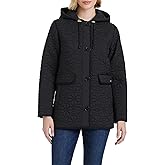 Kate Spade New York Midweight Hooded A-Line Quilted Jacket