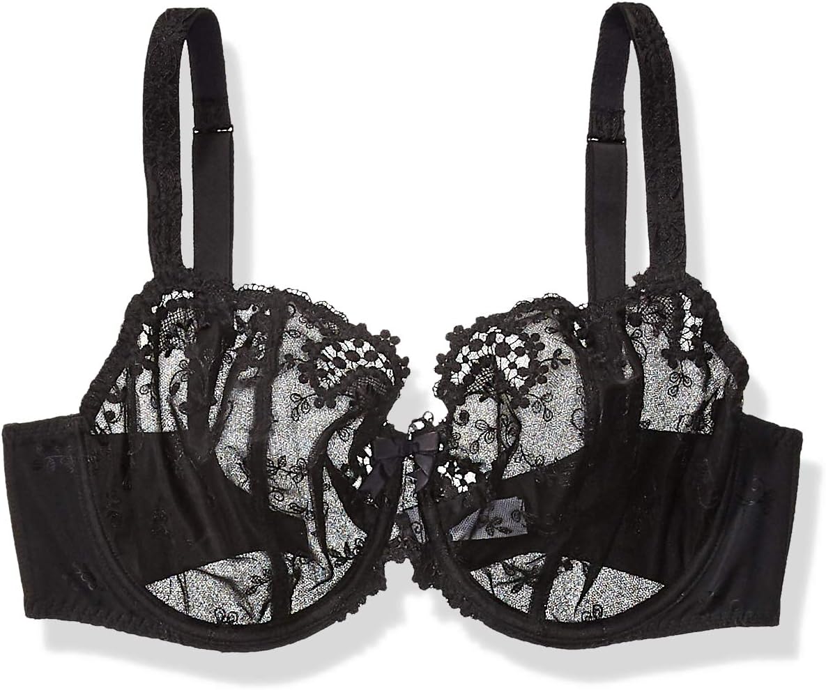 Simone Perele Wish Demi Full Cup Bra - Women's Lace Embroidered Underwire Bra - View #8