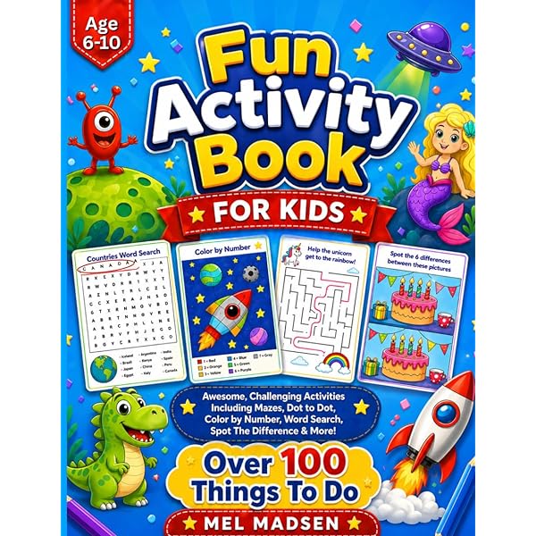 Activity Book for Kids 6-8: Blue Wave Press: 9781949651430: Amazon
