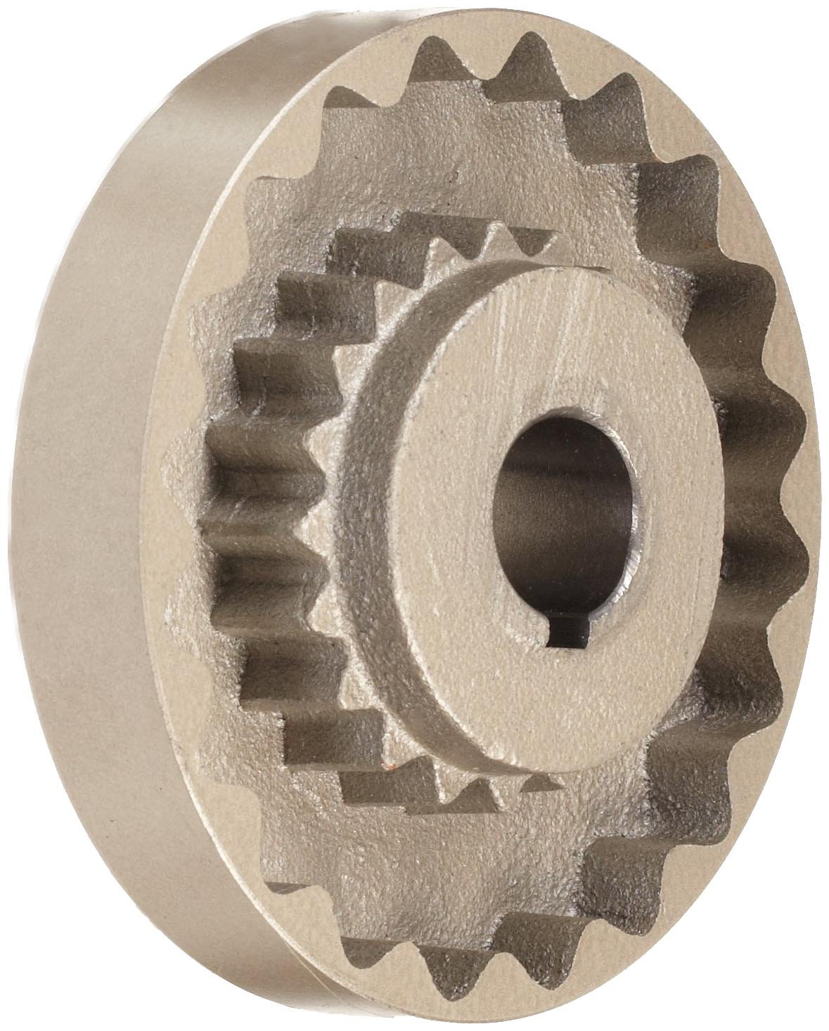 Martin 6S Quadraflex Coupling Flange, Cast Iron, Metric, 20 mm Bore A