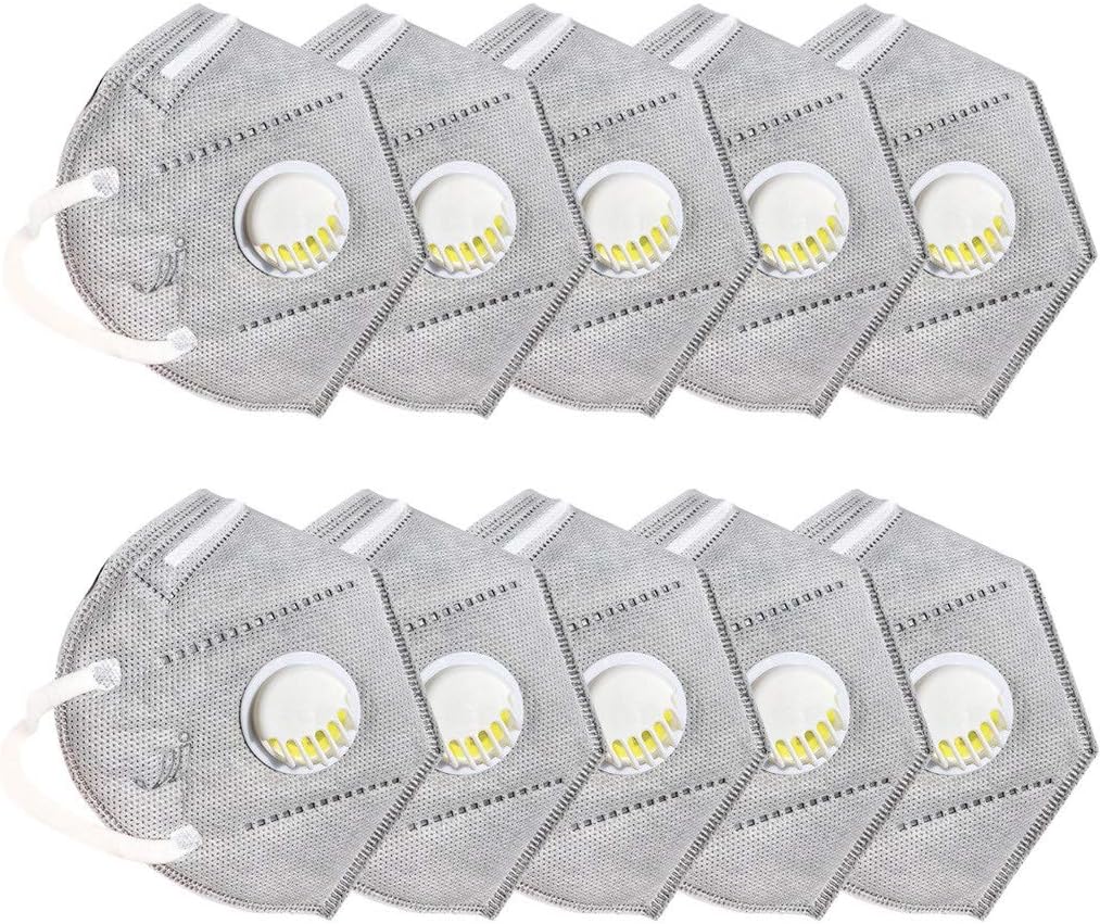 300 PCS Dustproof 𝐌𝐀𝐒𝐊 with Breathing Valve, PM2.5 Windproof 𝐌𝐀𝐒𝐊 Foggy Haze Pollution Respirator