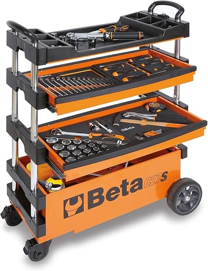 Beta Tools C27 S Pliant Chariot A Outils Noir Orange Amazon Fr Bricolage
