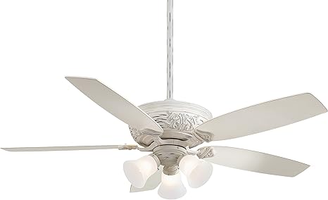 Minka Aire F759 Pbl Three Light Provencal Blanc Ceiling Fan