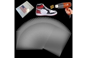 CANWUPON Shrink Wrap Bags - 100Pcs 12 x 8 Inches Clear PVC Heat Seal Bags for Soap Sleeve Packaging, Bath Bomb,Shoes,Jars,Gift,Tumbler,Heat Sublimation Film for Homemade DIY Projects