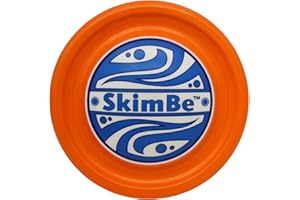 SkimBe Disc Snow and Winter Toy - Skips, Skims, Slides, and Jumps! Ideal for Snow, Gardens, Ice, and Pools - Enjoy Thrilling Moments for Kids, Adults, and Families! (Orange)