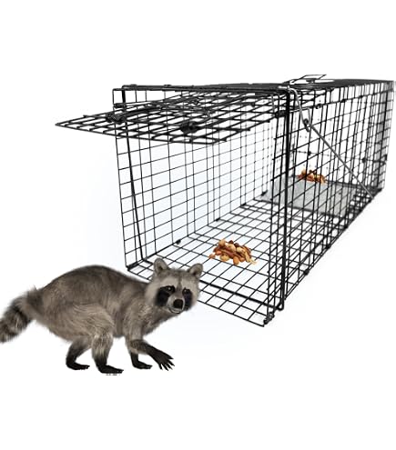 Piège à Animaux Pliable Kerbl 1 Entrée - 80x25x30 Cm, Pour Chats, Fouines, Lapins - 4