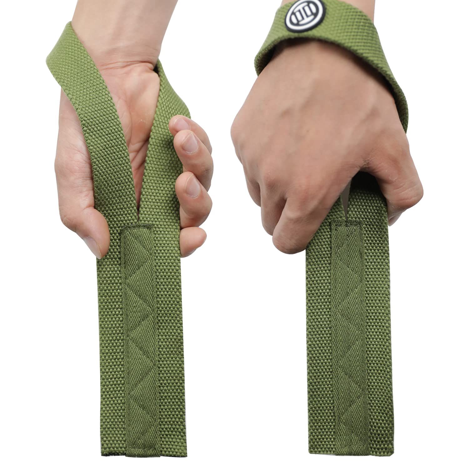 LUXIAOJUN Weightlifting Straps (Army Green)