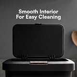 Tydi 4.5L Food Waste Bin with Press Button Lid Black Kitchen Compost Caddy view 5