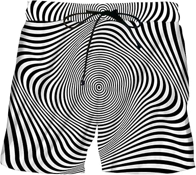 black and white striped shorts