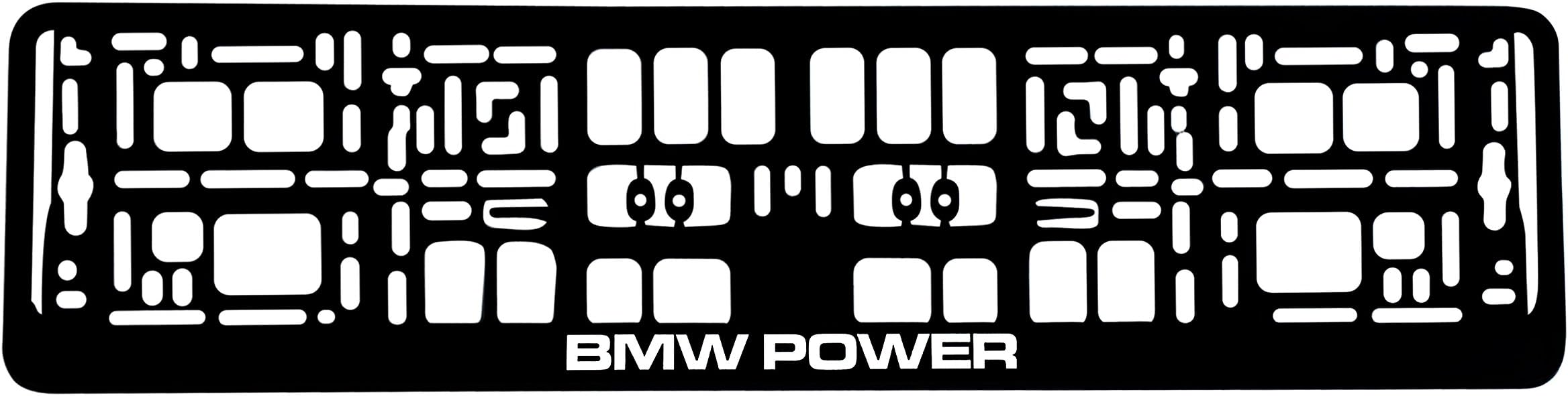 Plate Holder 520X110Mm Design with German Text ' BLACK LICENSE PLATE FRAME HOLDER Fun ART014