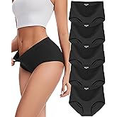 Sunm Boutique Seamless Womens Underwear, No Show Full Coverage Briefs, Tummy Control High Waisted Panties for Women