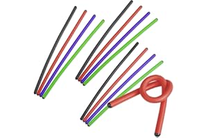 ANDALUS BRANDS Andalus Twist Rubber Ties, 17-Inch Long, Assorted Colors, Reusable Twist Tie, Holds Up to 110 Pounds (12 Pack)