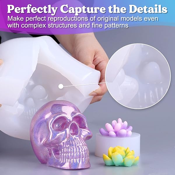 LET’S RESIN SILICONE MOLD MAKING KIT 0A, EXTRA SOFT & ELASTIC MOLDING SILICONE 70.5OZ, LIQUID SILICONE FOR MOLD MAKING PLATINUM CURE, IDEAL FOR 3D SILICONE MOLDS, CANDLE MOLDS, SOAP MOLDS, RESIN MOLDS