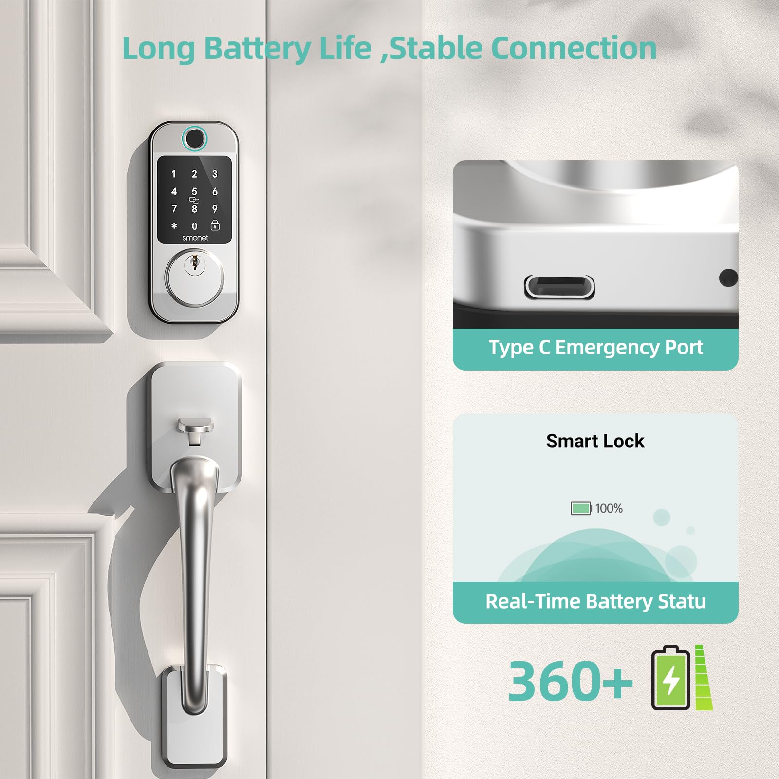 Smart Lock WiFi Fingerprint Deadbolt