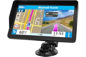 9" GPS Navigator for Car Truck RV, GPS Navigation System with 2026 Maps Free Lifetime Updates, Custom Truck Routing, Speed Ca