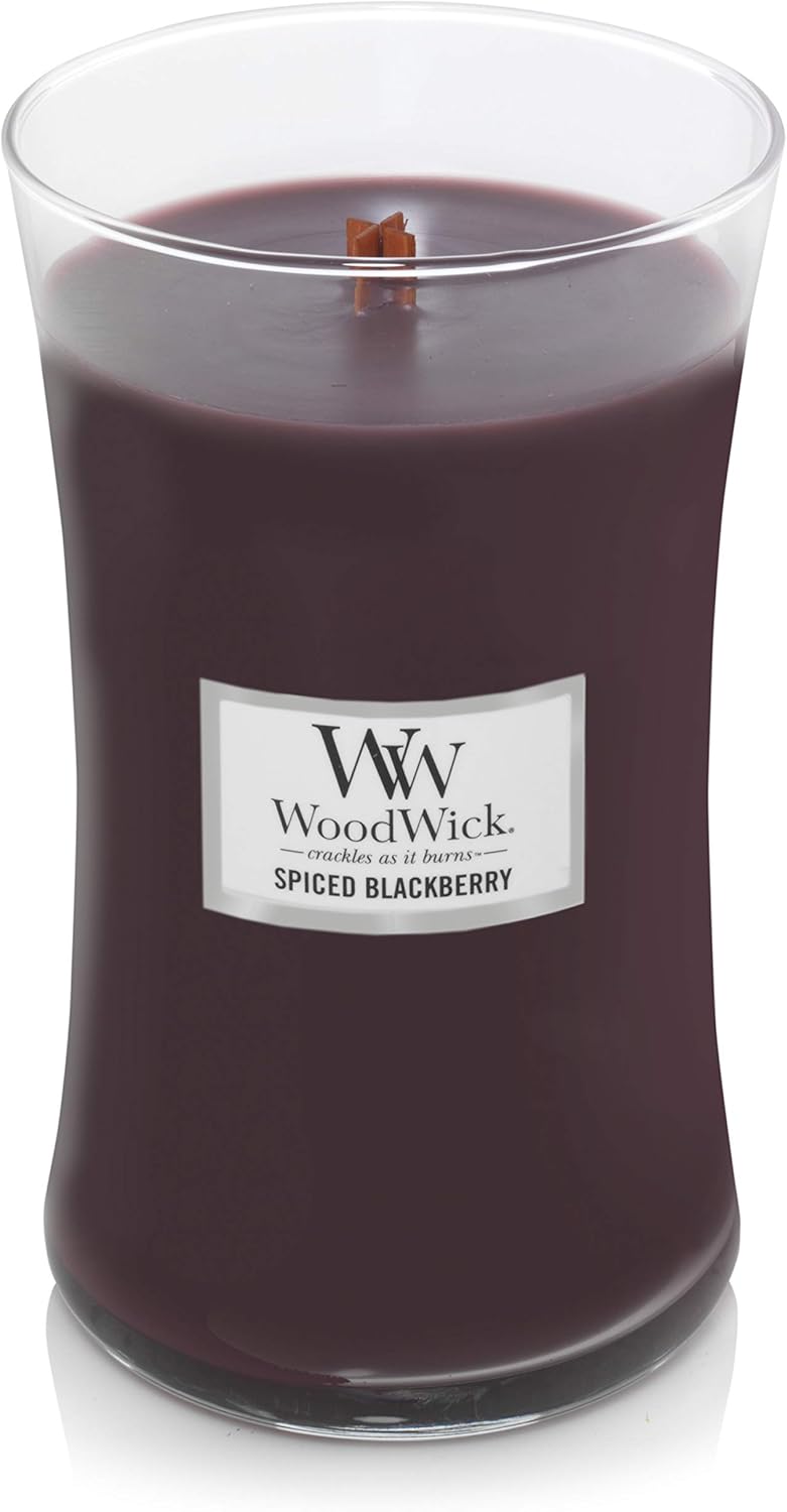 WoodWick Large Hourglass Scented Candle, Spiced Blackberry - Image 3