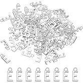 PATIKIL Letter Charm, 100 Pcs Alphabet Charm Initial Pendant Charm Bulk Cute DIY for Jewelry Making Bracelets Earrings Necklace Keychains Crafts, Dark Silver, Letter E