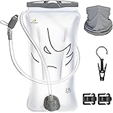 N NEVO RHINO Water Bladder 1.5L-2 Liter, BPA -Free Hydration Bladder for Hiking Backpack Running Vest, Leak - Proof Water Reservoir Storage Bag for Camping & Outdoor Adventures