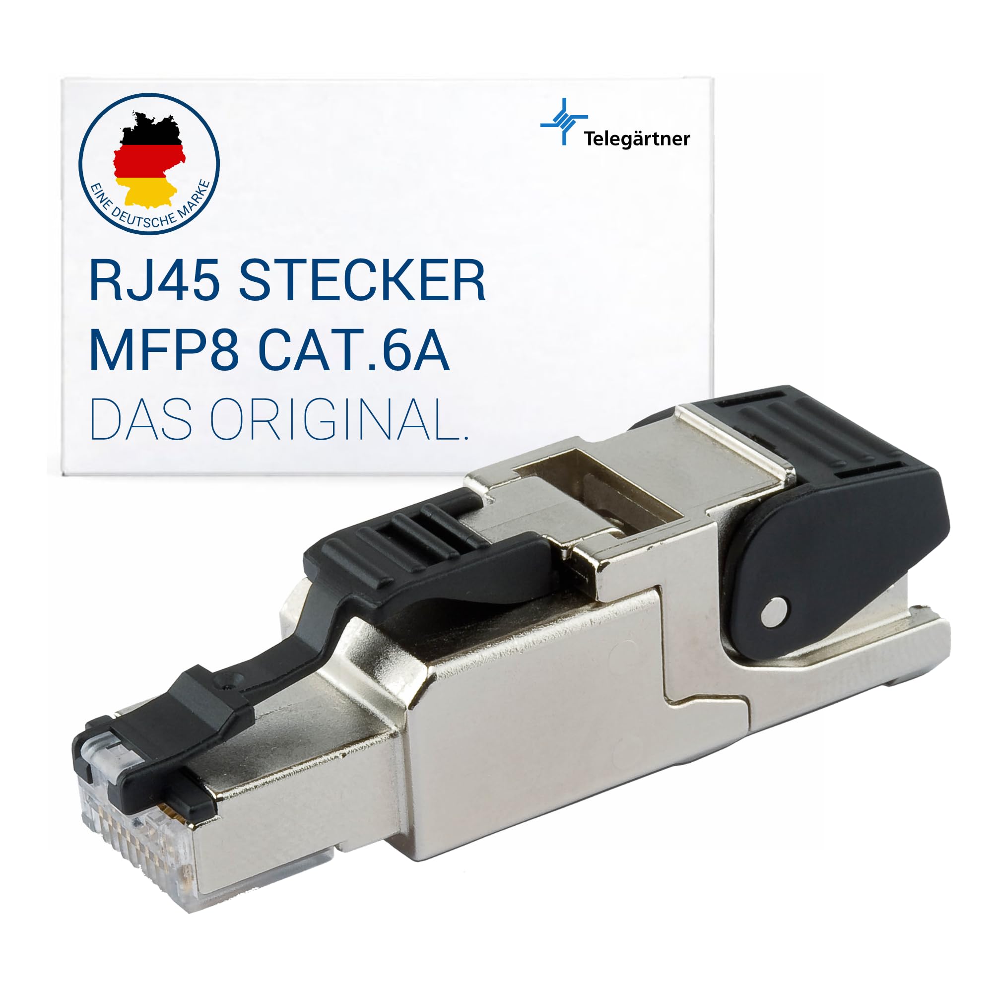 Telegärtner RJ45 connector Cat. 6A, straight