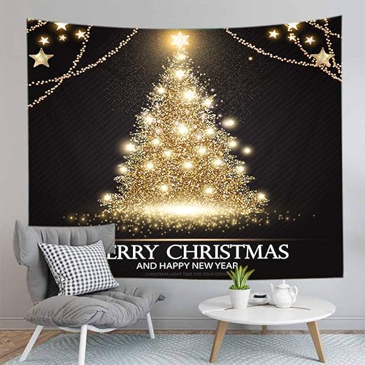 Tapiz De Pared Colgante Elemento De Navidad Gracioso Animales