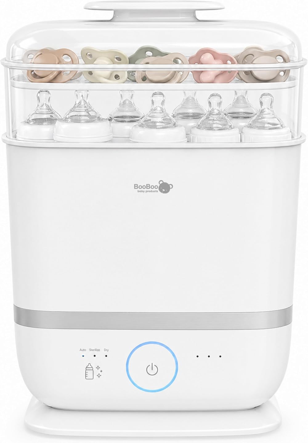 BooBoo Baby Steam Steriliser Dryer for Bottles Dummies Toys 13 Bottles