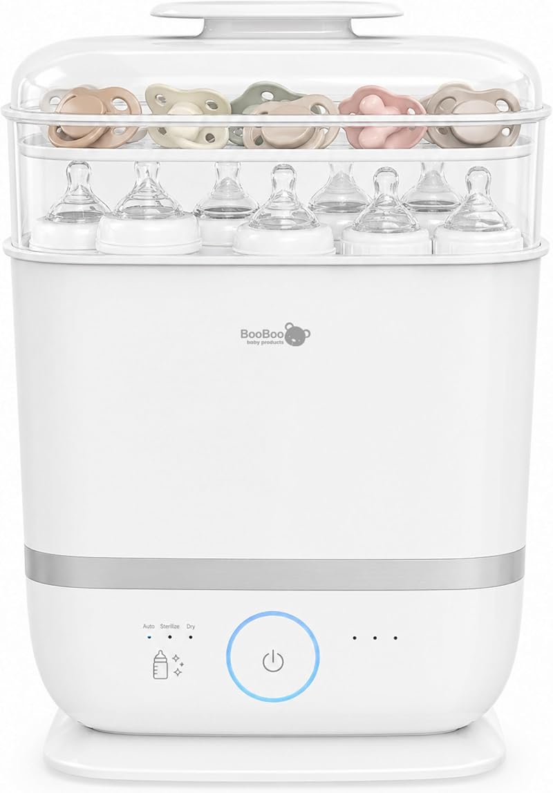 BooBoo Baby Steam Steriliser Dryer for Bottles Dummies Toys 13 Bottles