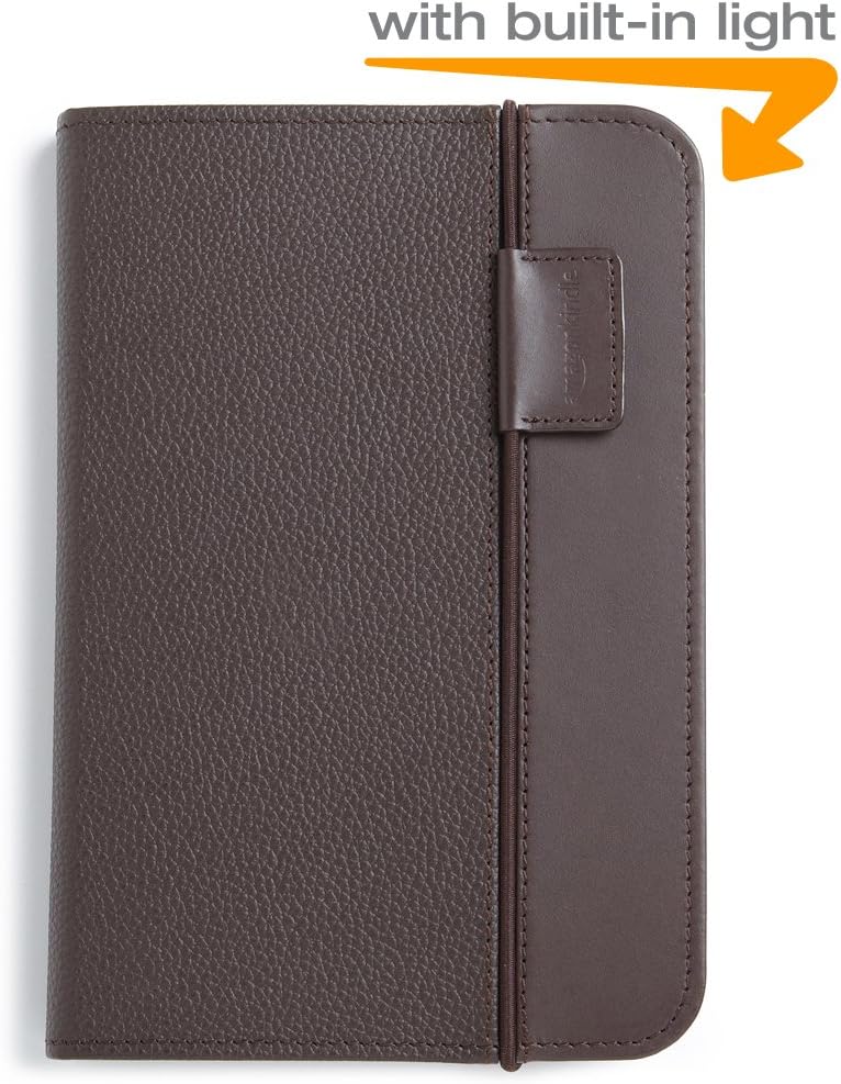 Amazon Kindle Keyboard Lighted Leather Cover, Chocolate Brown (only