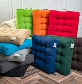 Casabella Booster Cushion Large 50x50cm 10cm Thick Armchair Floor Seat Black view 4