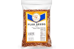 TAJ GOURMET FOODS AJ Premium Indian Alsi Flax Seeds (Linseed), 4.5oz (130g)