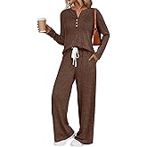 LILLUSORY Womens 2 Piece Lounge Sets Matching Airport Travel Outfits 2026 Spring Clothing Fall Pajamas Sweat Suits Pockets