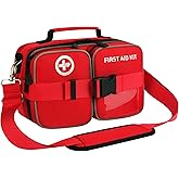 Crmea 516 Piece First Aid Kit for Car, Travel & Home, FSA Eligible HSA Items - Large Professional Waterproof Compact Labeled Emergency Kit with Molle Shoulder Strap for Camping, Hiking & Survival