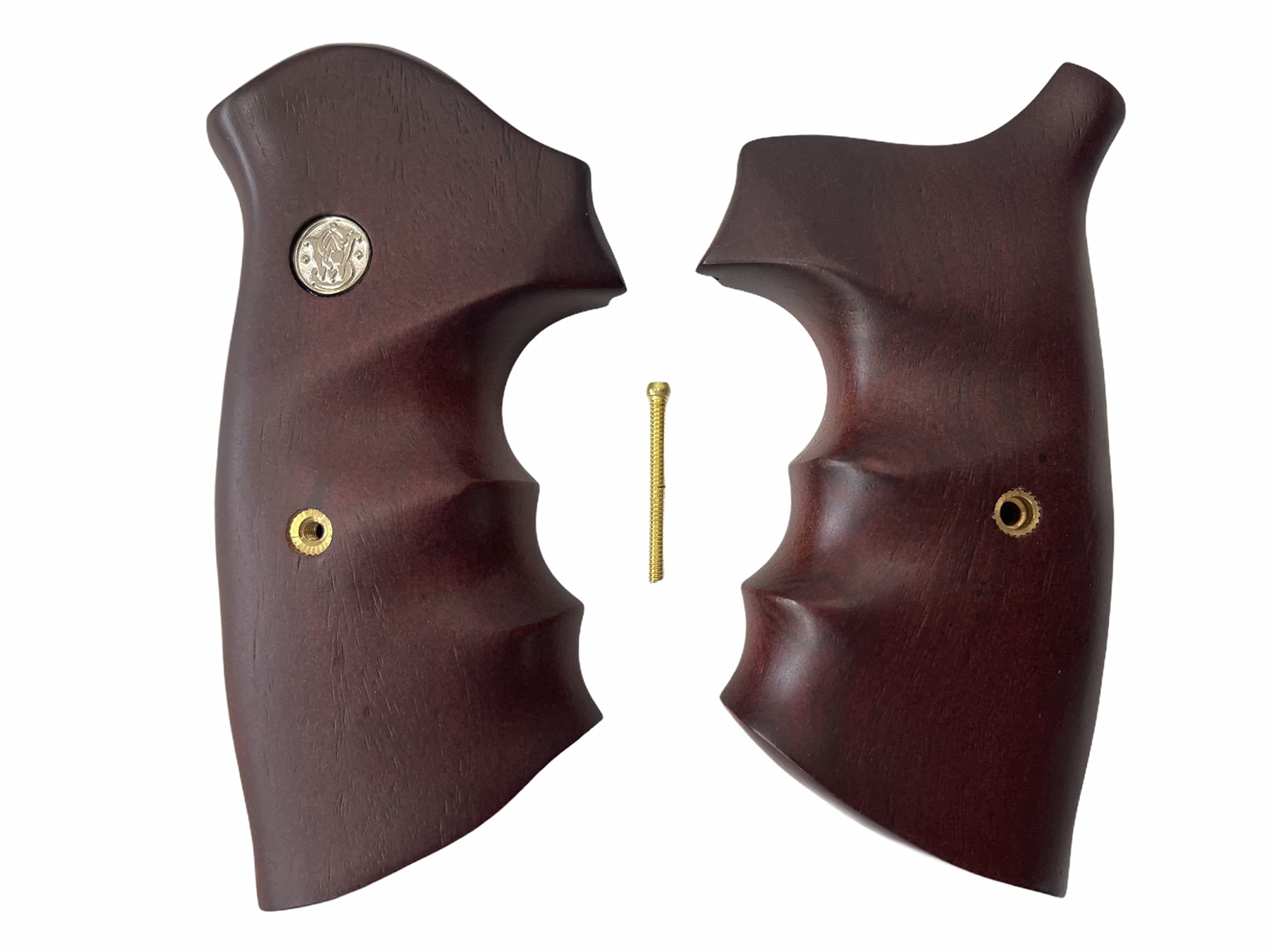 Wood Grips Compatible with S&W N Frame Round Butt for 22 25 29 325 327 329 520 610 625 627 629 Engraved Handcraft Birthday Gift #NRW04
