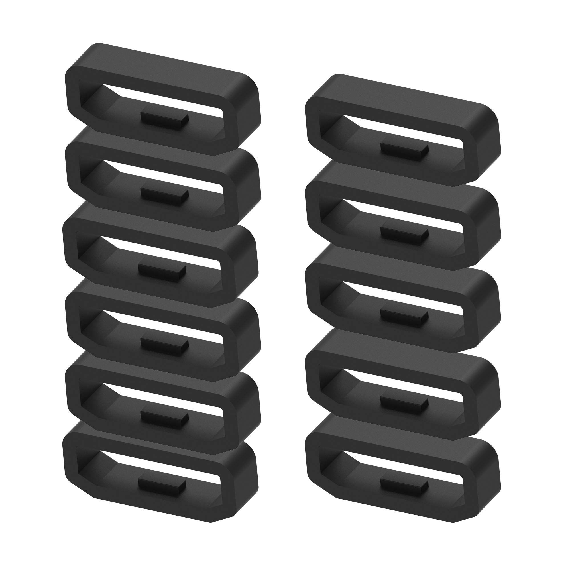 TenCloud Replacement Watch Strap Fastener, Loop Fastening Rings Silicone Security Loop Accessories Band Keeper Wristband Holder for 14mm 16mm 18mm 20mm 22mm 24mm 26mm 28mm Watch Strap (18mm)