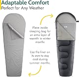 Trail Outdoor Sleeping Bag Liner Mummy Style with Pillow Slot 220cm view 2