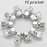 Udiag Wheel Lock key Auto Tools Tire Anti-Theft Wheel Lock Screw Keys for VW Cars (10PCS)
