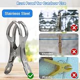 Coideal Beach Towel Clips 10 Pack Large Stainless Steel Clips Heavy Duty view 4