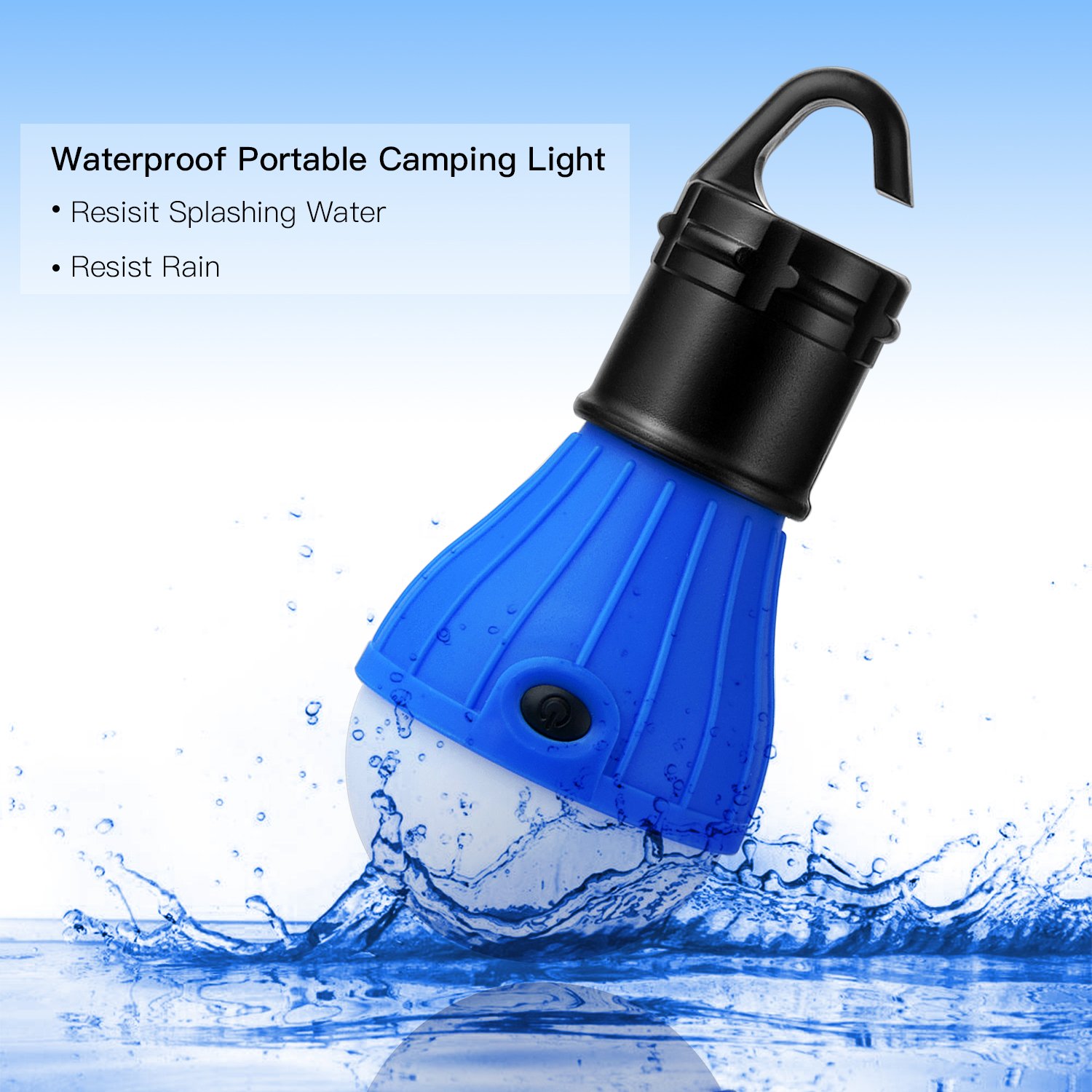 Moobom Battery Powered Tent Light buld Waterproof Portable led Camping Light Bulb Emergency Light for Outdoor Camping Hiking Climbing Fishing or Household Car Repairing,Pack of 3