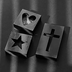 4 Pieces Graphite Ingot Molds,Upgrade Heart Star
