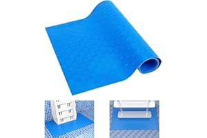 DECOHS 16"x36" Pool Ladder Mat-Large Swimming Pool Step Mat with Non-Slip Texture-Protective Ladder Pad for Above Ground Pool