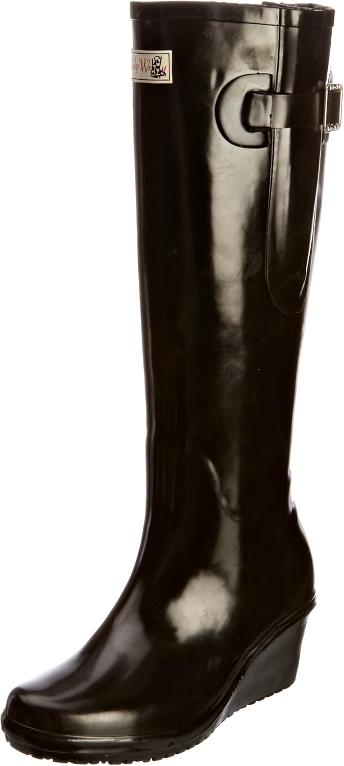 wedge welly rain boots